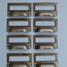 SET OF 10 STEEL FILING CABINET LABEL HANDLES FILE DRAWER HANDLE FURNITURE FD1