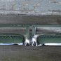 PAIR SUPERB CHROME RETRO STYLE FILING CABINET HANDLE DRAWER LABEL FILE PULL CR6