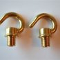 PAIR BRASS BULB HOLDER LAMPHOLDER SCREW IN 10MM HOOK CHAIN LIGHT HOOK CEILING G1