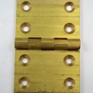 A large square brass vintage Pembroke table flap hinge card table hinge P33