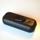 BLACK COLOURED INLINE ROCKER SWITCH FOR LAMPS LIGHTS LAMP LIGHT CB20