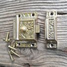 LOVELY SOLID BRASS ARTS AND CRAFTS CUPBOARD DOOR SPRUNG LATCH LOCK WH7