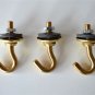 3 GOOD QUALITY BRASS BOWL SHADE HOOK ART DECO FLYCATCHER SHADE CHAIN HOOK G4