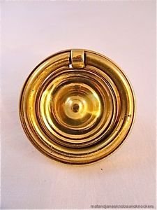 CLASSIC QUALITY BRASS ANTIQUE STYLE FRET FURNITURE DRAWER PLATE PULL HANDLE W75