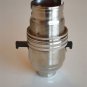 SWITCHED NICKEL LIGHT FITTING LAMP BULB HOLDER SWITCH LAMP HOLDER 1/2 INCH NR8