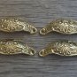 4 brass Victorian cup drawer handle dresser draw pull handle c/w screws 2003