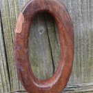 HANDCARVED WOODEN 3 DIMENSIONAL LETTER O SIGN FONT SHELF ART NAME LETTER