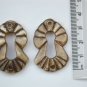 PAIR OF ORIGINAL MOP ART DECO FURNITURE ESCUTCHEON KEYHOLE KEY HOLE RZ26
