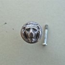 A ANTIQUE STYLE LIONS HEAD IRON FURNITURE KNOB DRAWER DOOR HANDLE WH45