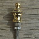 Superb quality antique brass furniture clock finial rope edge finial Z11