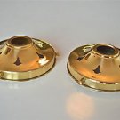 PAIR OF CLASSIC STYLE BRASS GLASS LIGHT SHADE GALLERY 4 1/4 INCH LAMP SHADE NR10