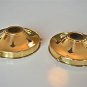 PAIR OF CLASSIC STYLE BRASS GLASS LIGHT SHADE GALLERY 4 1/4 INCH LAMP SHADE NR10
