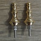 Pair of superb quality antique brass furniture clock finial vase shape finial Z8