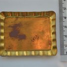 Original antique pressed brass furniture mount light lamp part fitting T20