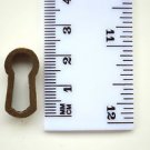 ORIGINAL ANTIQUE BRASS FURNITURE ESCUTCHEON KEYHOLE KEY HOLE Z16