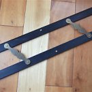 Large original antique ebony & brass parallel ruler navigational instrument 3