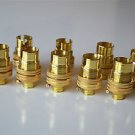 10 BRASS SMALL BAYONET B15 FITTING BULB HOLDER LAMP C/W SHADE RING 10MM L5