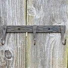 BEAUTIFUL HAND WROUGHT IRON MEDIEVAL HANGING HOOK BAR RACK COAT HOOKS M2