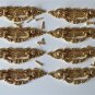 8 Victorian brass folliage drawer handle draw pull desk chest cabinet 2027