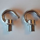 2 NICKEL BULB HOLDER LAMPHOLDER SCREW IN 10MM HOOK CHAIN LIGHT HOOK CEILING G2