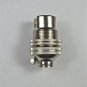 NICKEL SMALL BAYONET B15 FITTING BULB HOLDER LAMP HOLDER C/W SHADE RING 10MM L6