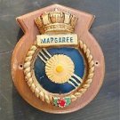 DECORATIVE COAT OF ARMS ARMORIAL PLAQUE HMCS MARGAREE CANADIAN NAVY SHIP