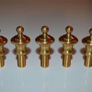 5 solid brass antique style rope edged lamp finial furniture clock fitting RR1