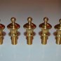 5 solid brass antique style rope edged lamp finial furniture clock fitting RR1