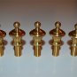 5 solid brass antique style rope edged lamp finial furniture clock fitting RR1