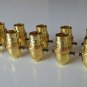 10 BRASS SWITCH BAYONET FITTING LAMP BULB HOLDER LAMP SHADE RING 1/2 INCH R1