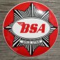 SUPERB VINTAGE BSA GOLD STAR ENAMEL METAL SIGN PLAQUE