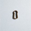 ORIGINAL ANTIQUE BRASS FURNITURE ESCUTCHEON KEYHOLE KEY HOLE 11E