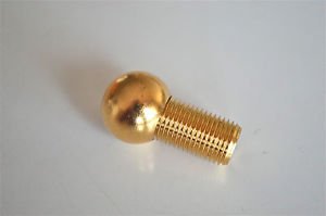 Solid brass antique style ball lamp finial furniture clock fitting foot 16mm RR2