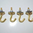 4 GOOD QUALITY BRASS BOWL SHADE HOOK ART DECO FLYCATCHER SHADE CHAIN HOOK G4