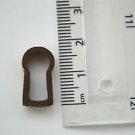 ORIGINAL ANTIQUE BRASS FURNITURE ESCUTCHEON KEYHOLE KEY HOLE RZ13