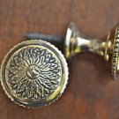 Pair of Regency screw in brass furniture drawer door knob handle 1 1/2 inch 2015