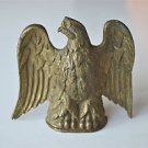 Beautiful original antique Regency brass eagle finial clock mount furniture G11