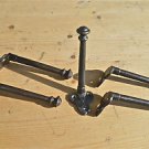 A SET OF 5 LONG ARTS AND CRAFTS STYLE COATHOOK TOP HAT HOOK DOOR HANGING WH53
