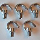 5 NICKEL BULB HOLDER LAMPHOLDER SCREW IN 10MM HOOK CHAIN LIGHT HOOK CEILING G2