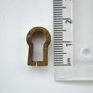 ORIGINAL ANTIQUE BRASS FURNITURE ESCUTCHEON KEYHOLE KEY HOLE RZ15