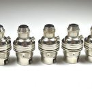 5 NICKEL BAYONET FITTING BULB HOLDER CORD GRIP LAMP HOLD EARTHED SHADE RING SR4