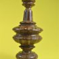 A superb 6 1/4 inch antique hardwood turned finial furniture clock mirror F8