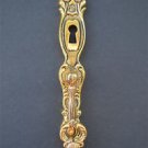 Superb antique solid brass wardrobe handle door pull cabinet handle keyhole GE4
