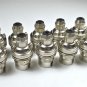 10 NICKEL BAYONET FITTING BULB HOLDER CORD GRIP LAMP EARTHED SHADE RING SR4