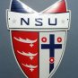 FANTASTIC LARGE REAL ENAMEL METAL NSU PRINCE GARAGE ADVERTISING SIGN SHOWROOM