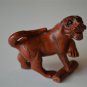 HAND CARVED WOODEN LION BIG CAT ORIENTAL NETSUKE WOOD CARVING LM8