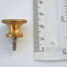 Small antique brass screw in furniture pull knob handle bookcase cabinet BR18