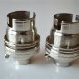 2 NICKEL BAYONET FITTING BULB HOLDER LAMP HOLDER EARTHED SHADE RING 1/2 INCH L4