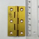 A brass vintage butt hinge table hinge box chest door P34