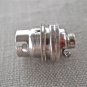 NICKEL BAYONET FITTING BULB HOLDER LAMP HOLDER EARTHED WITH SHADE RING 10MM L1